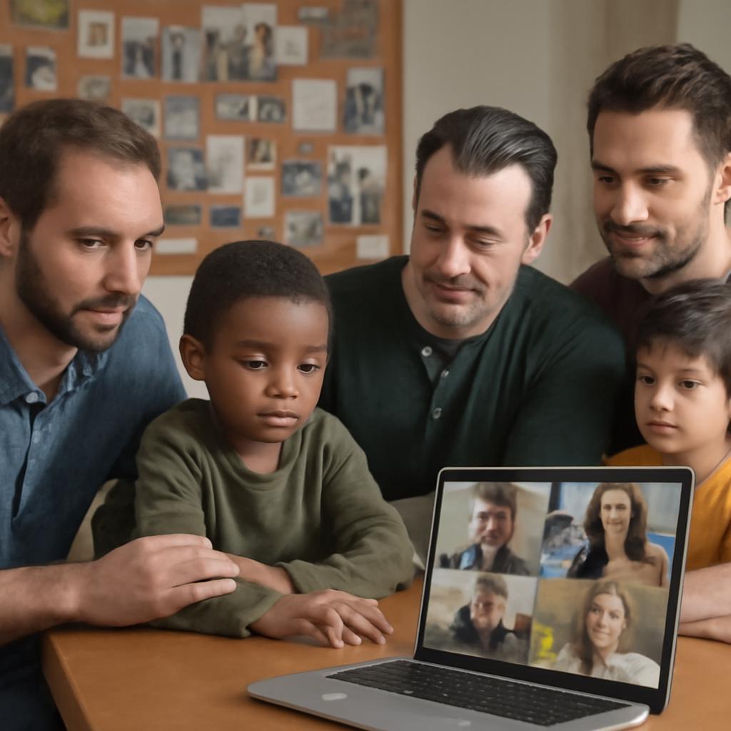 rede para pais e filhos trocarem experiências de adoção