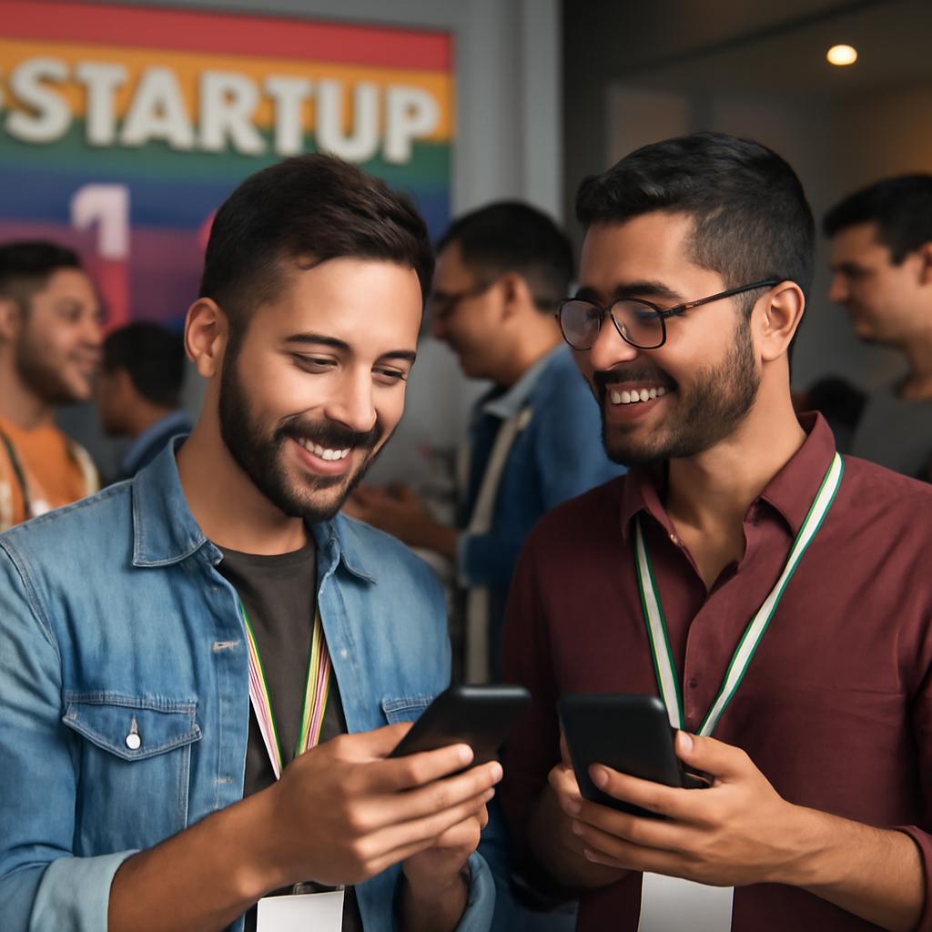 estratégias para iniciar amizade online em eventos de startup