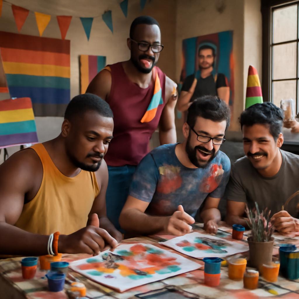 clube para promover atividades artísticas colaborativas