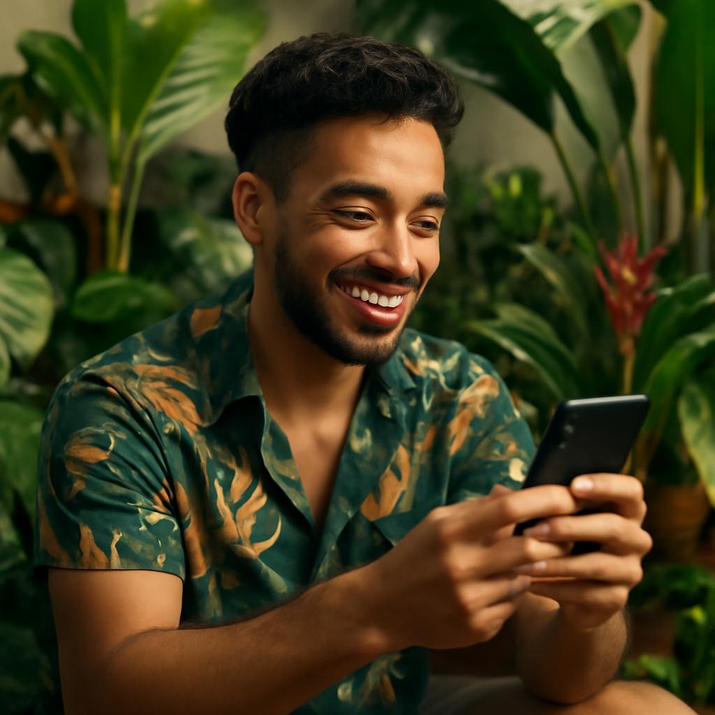 rede para socialização de amantes de plantas tropicais