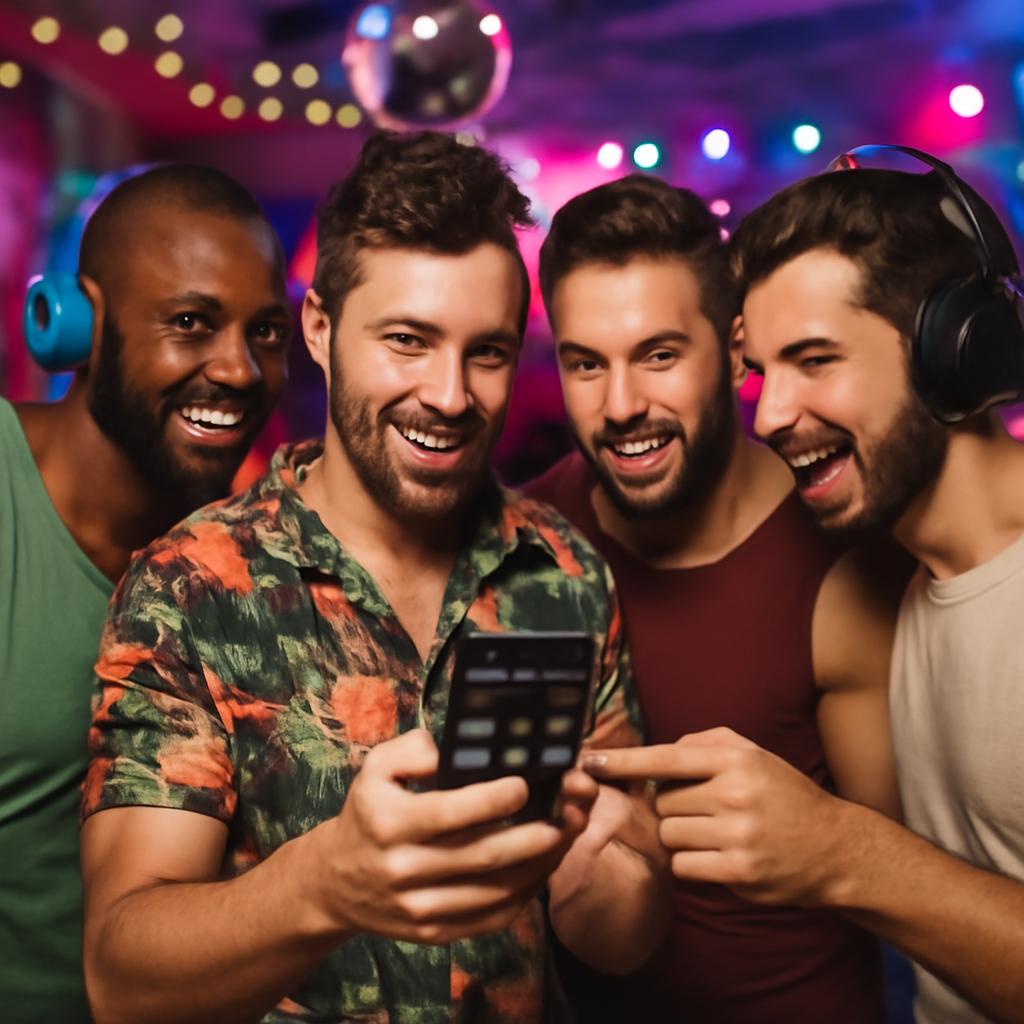 grupo para socializar por playlists de música em festas