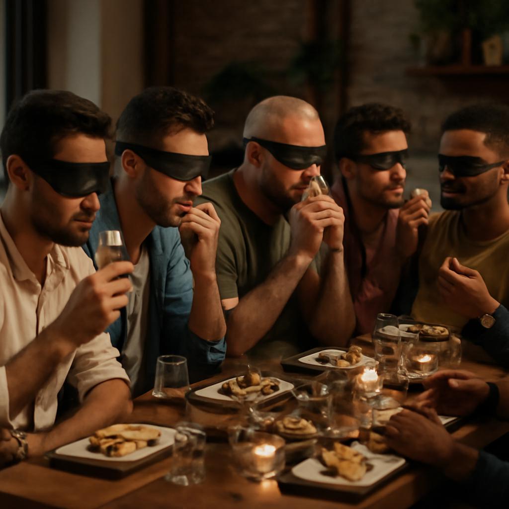 grupo para eventos de degustação sensorial coletiva