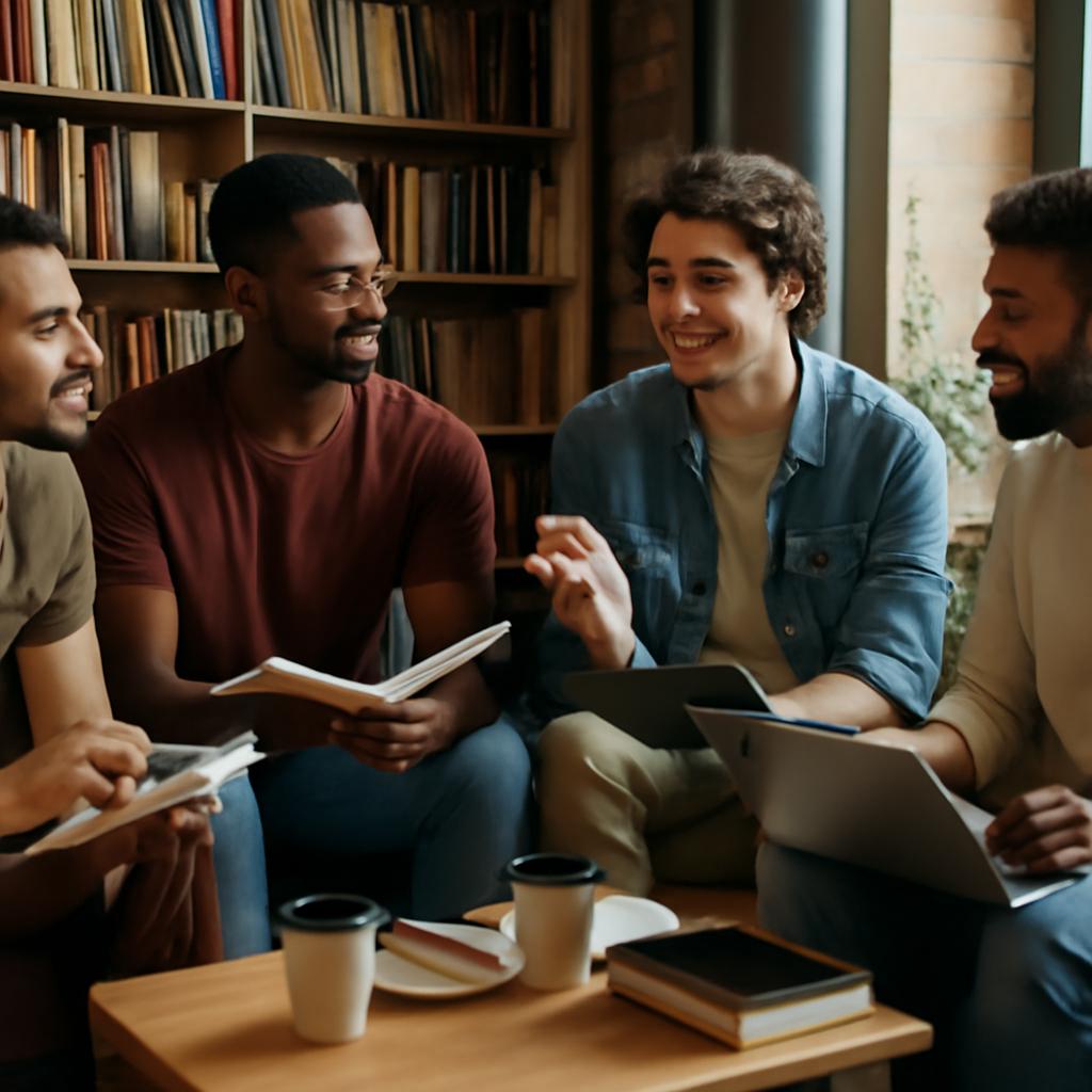 grupo para organizar eventos literários entre jovens adultos