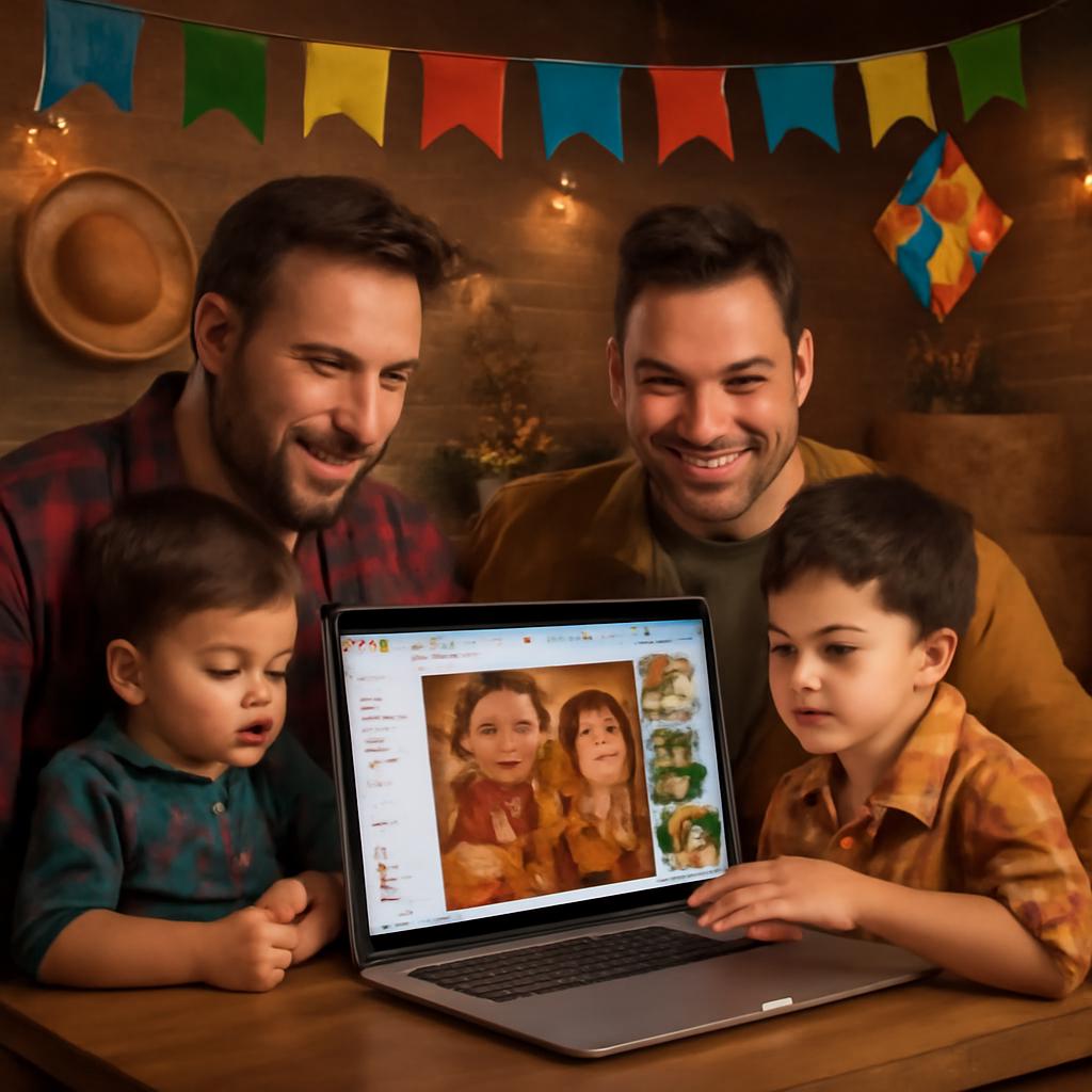 plataforma para eventos juninos colaborativos para famílias
