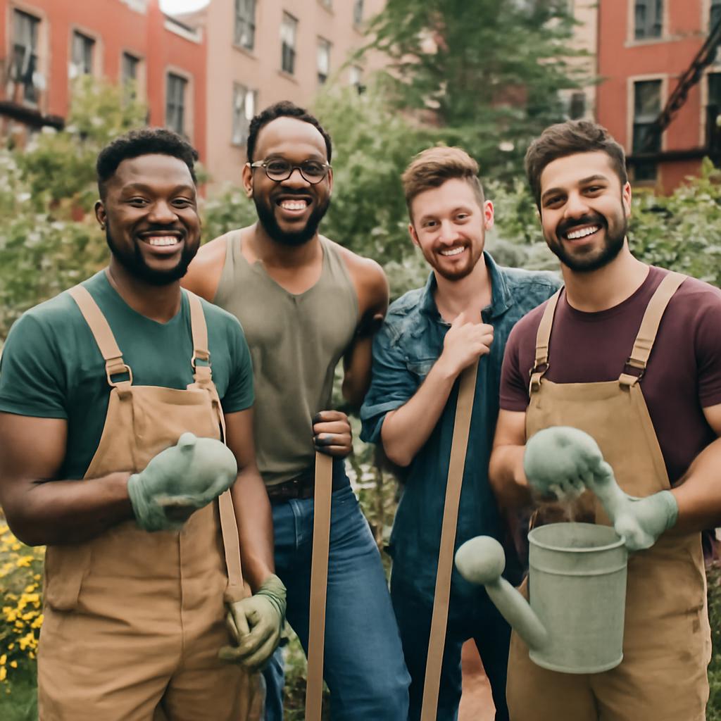 ferramenta para reunir praticantes de jardinagem urbana