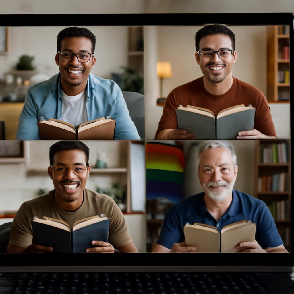 grupo virtual para clubes de leitura por faixas etárias