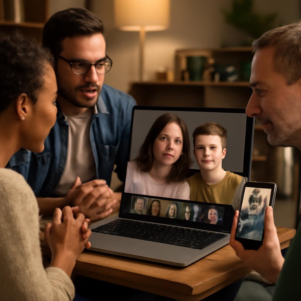 grupo digital de apoio mútuo para pais de adolescentes