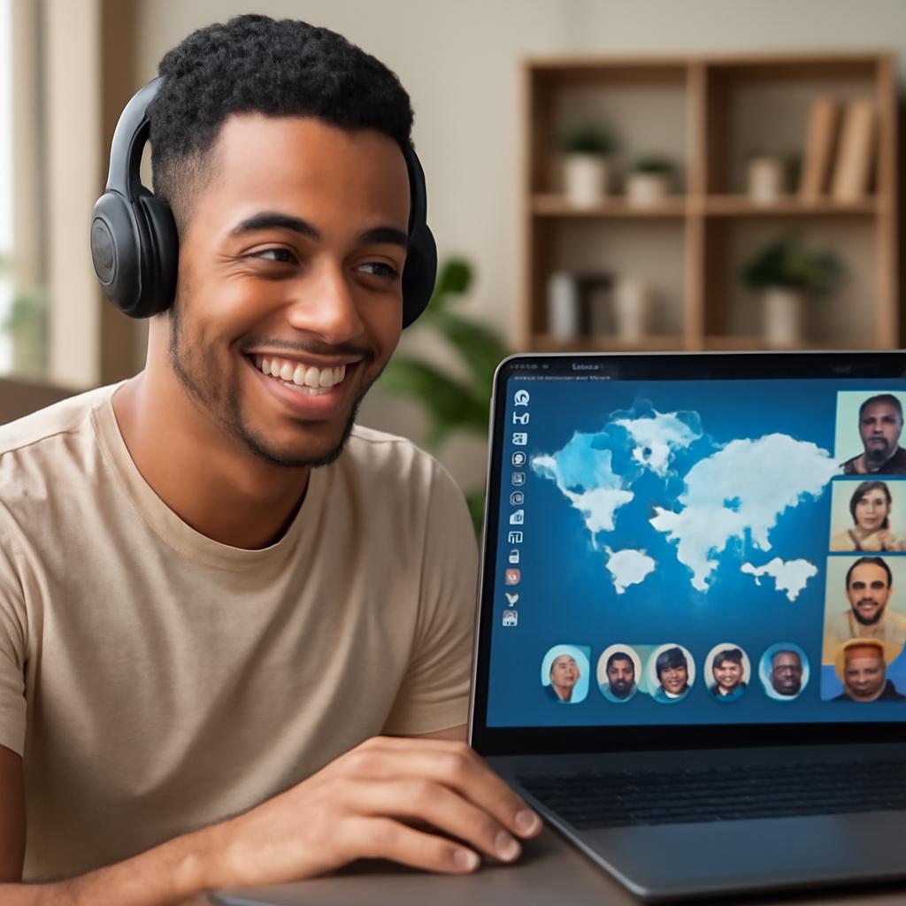 rede para jovens intercambistas socializarem online