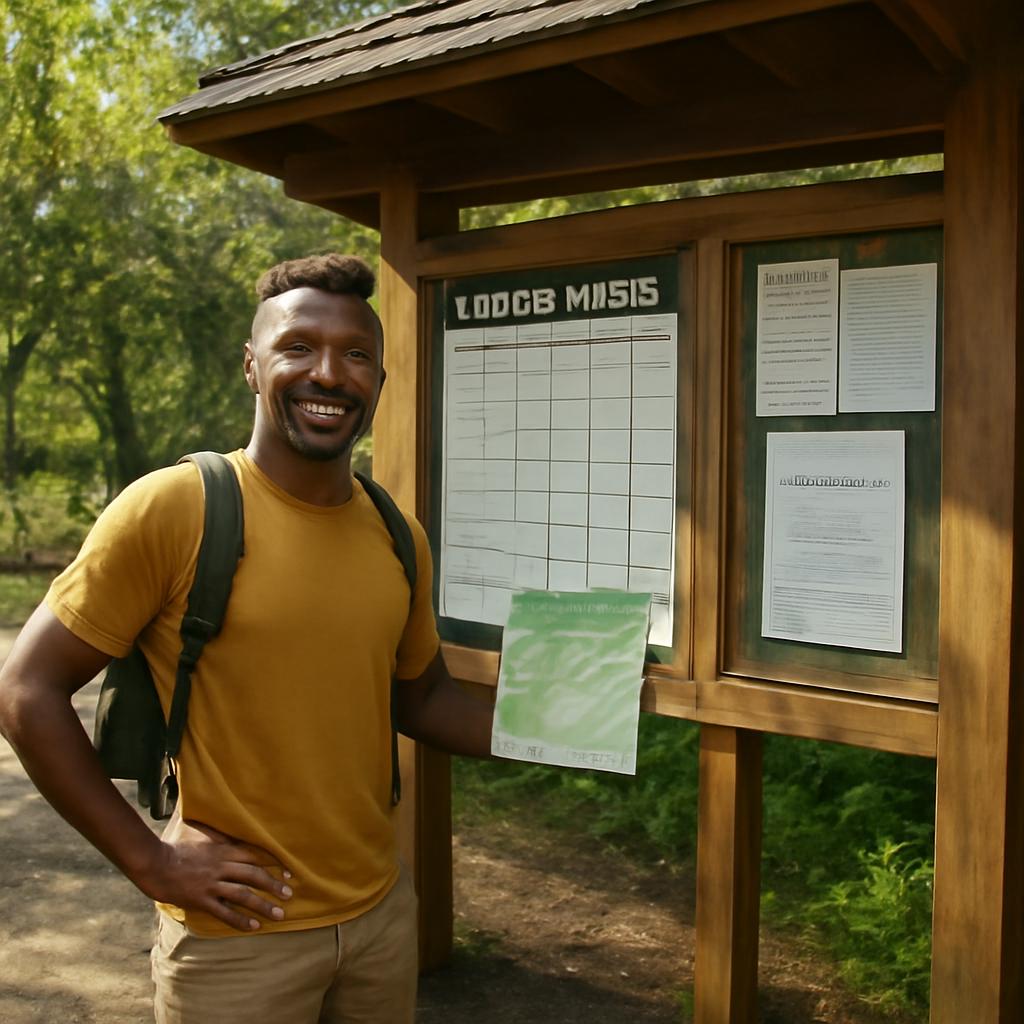 estrutura para organizar trilhas guiadas em parques urbanos