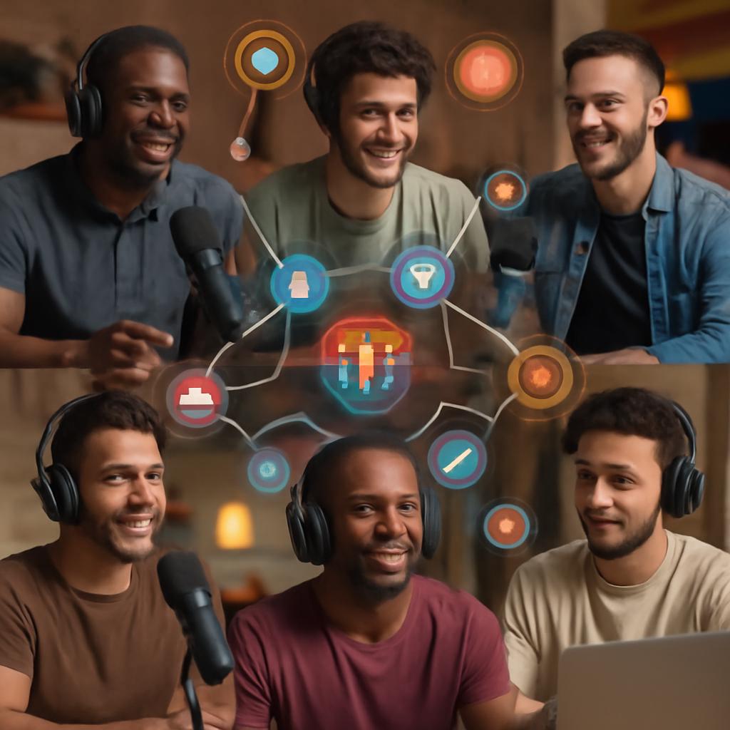 rede para troca de podcasts temáticos