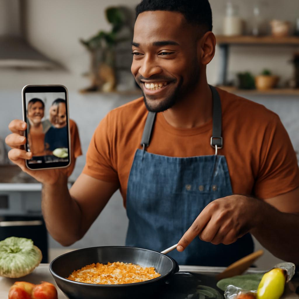 app para aprender culinária com amigos em tempo real