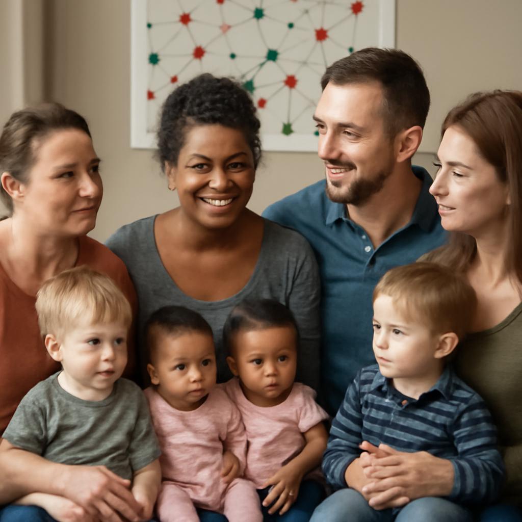 rede para união de mães de múltiplos filhos