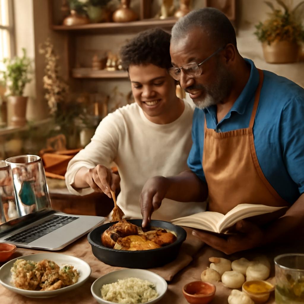 rede para pais e filhos trocarem receitas tradicionais