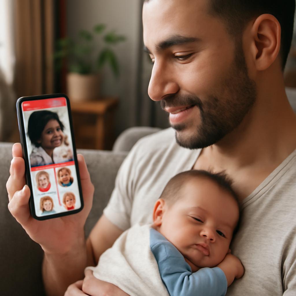 app para unir mães de bebês recém-nascidos