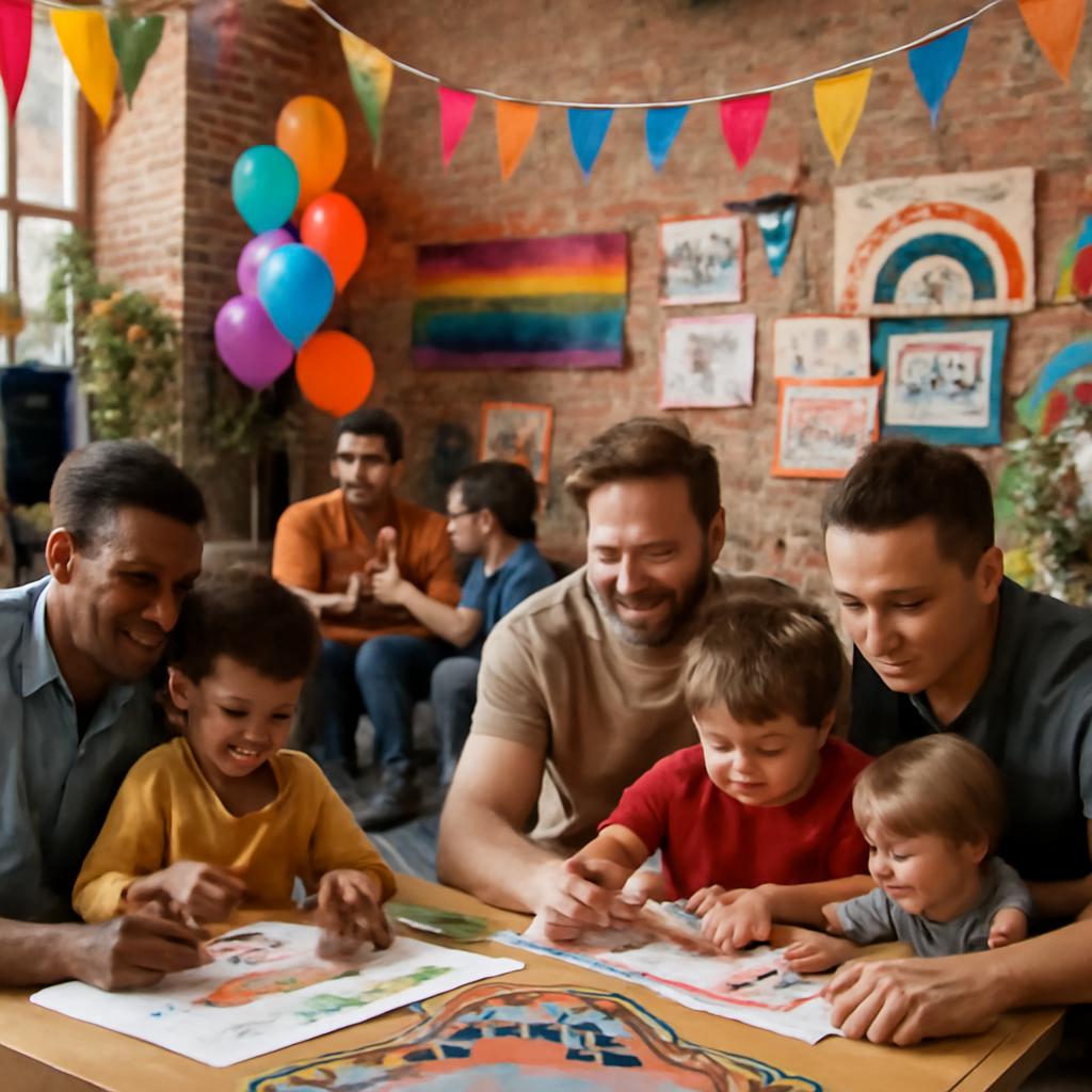 clube para eventos colaborativos entre pais e filhos