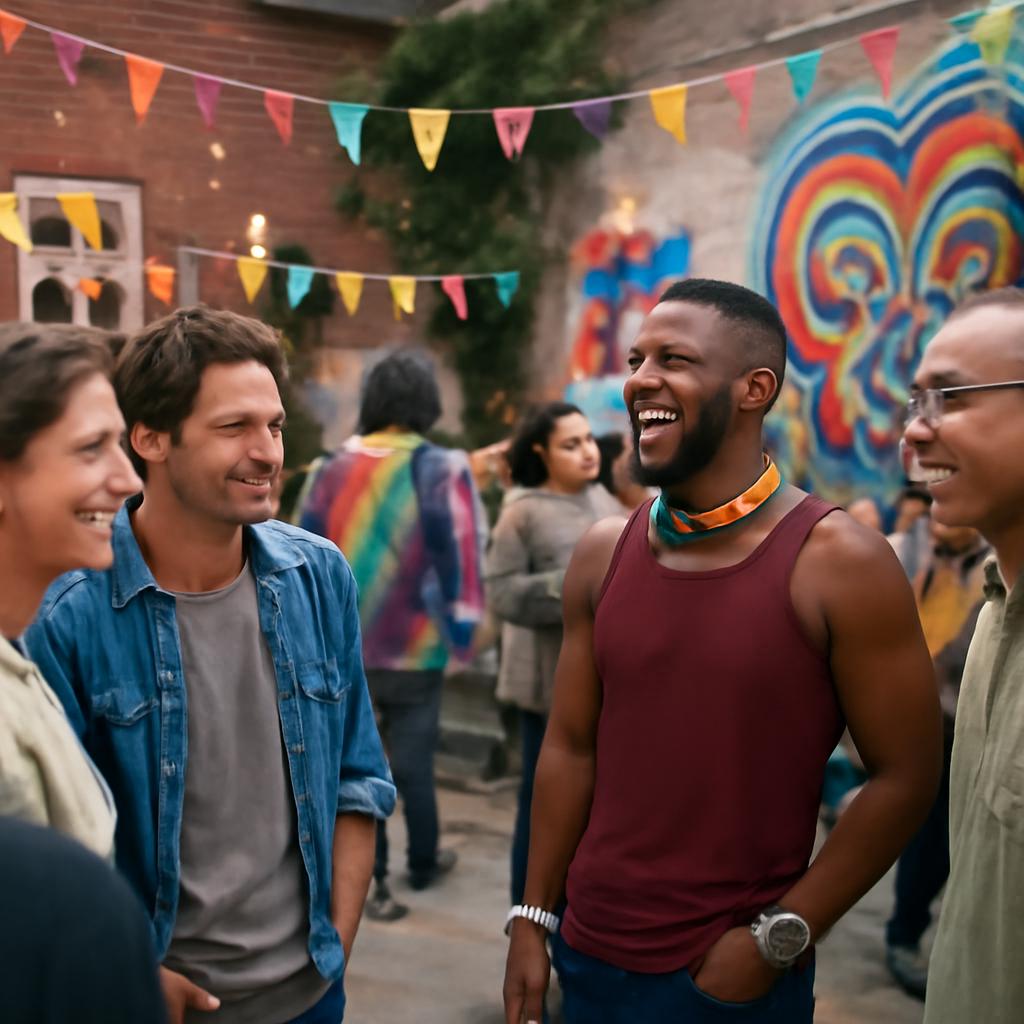 comunidade para integração entre expatriados e artistas de rua