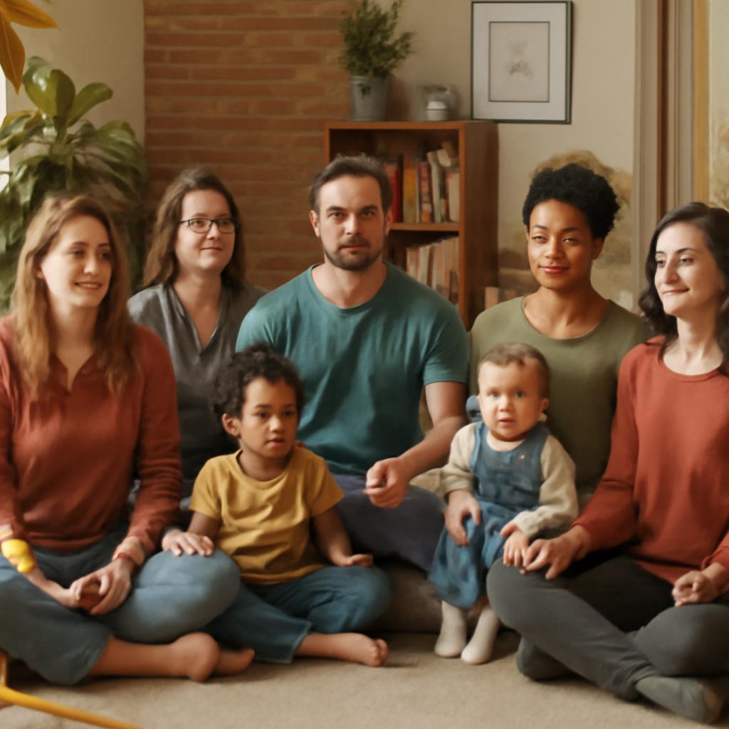 grupo colaborativo para práticas mindfulness entre mães solo