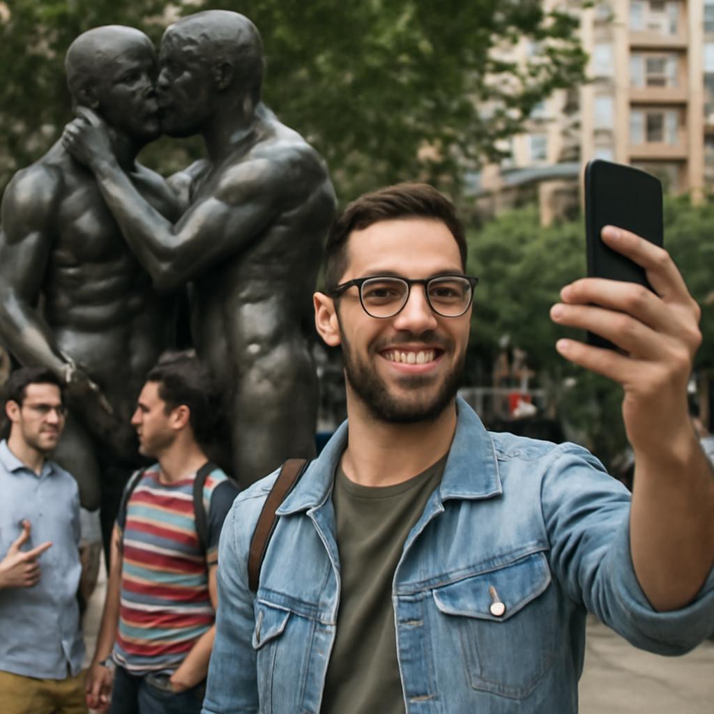 plataforma para socializar amantes de esculturas urbanas