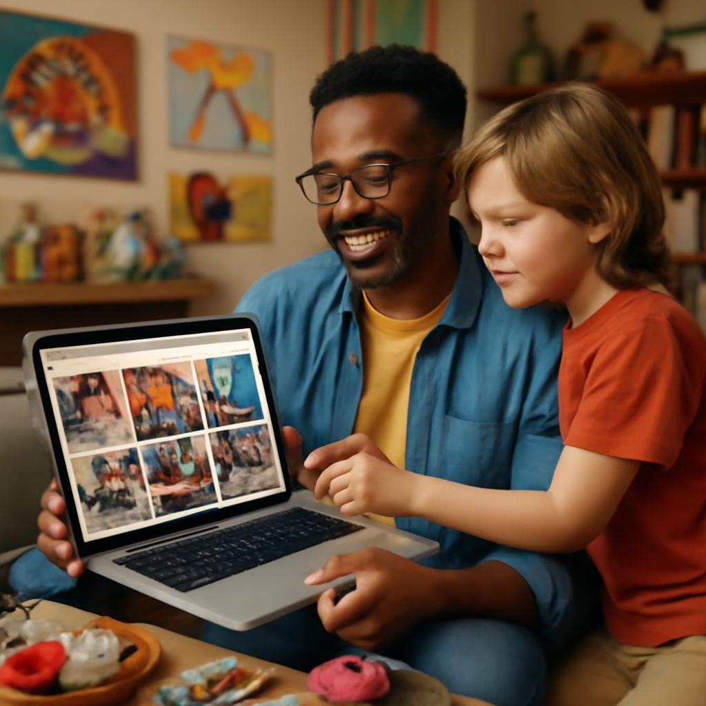 rede para pais e filhos trocarem hobbies criativos