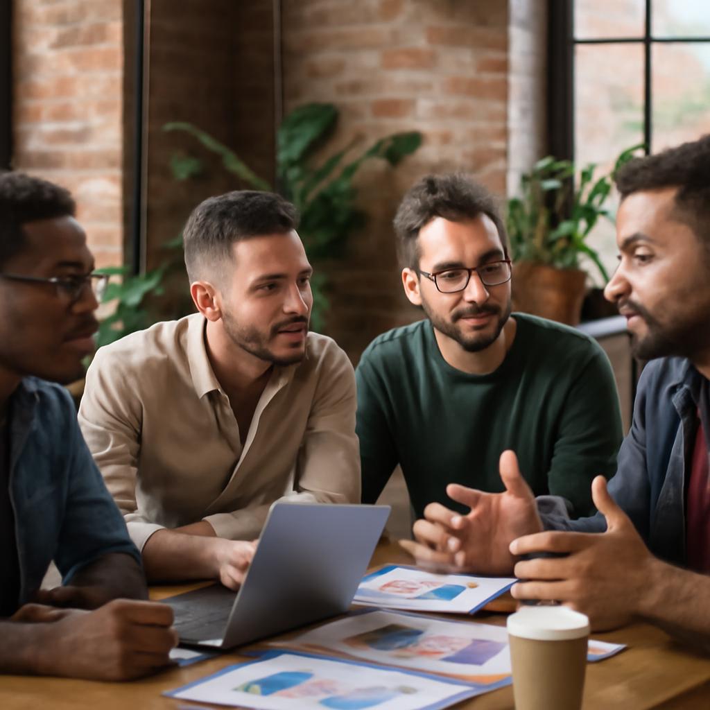 grupo colaborativo para debates sobre inovação em startups