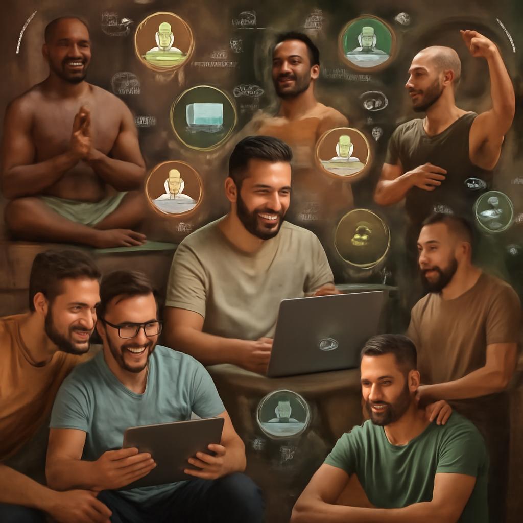 rede para socializar através de práticas holísticas