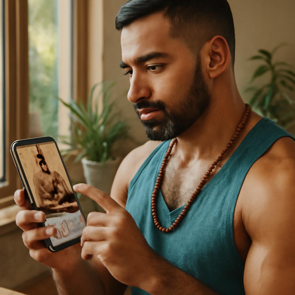 app para socialização entre praticantes de yoga transcendental