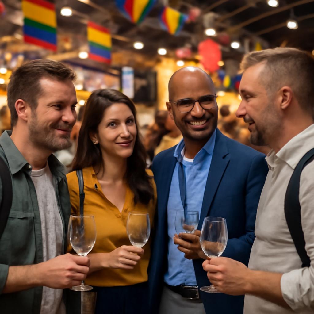 grupo para networking de expatriados em feiras de gastronomia