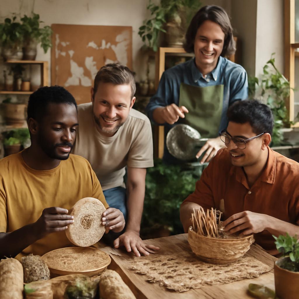grupo colaborativo para práticas artesanais sustentáveis