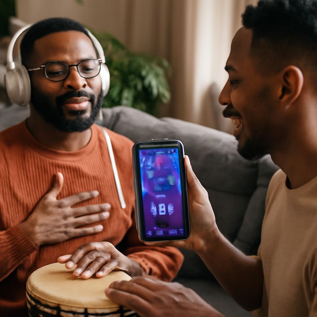 app para experiências colaborativas de musicoterapia