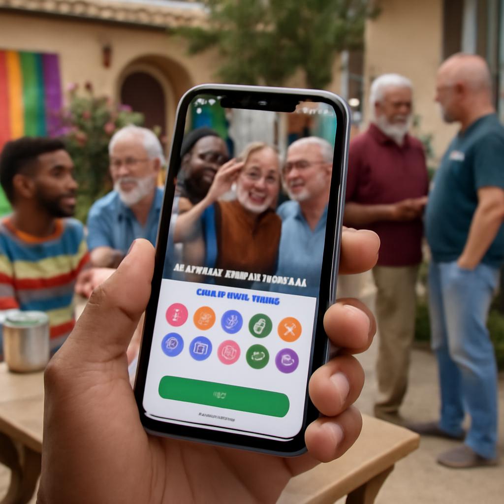 app para promover integração multigeracional em retiros culturais