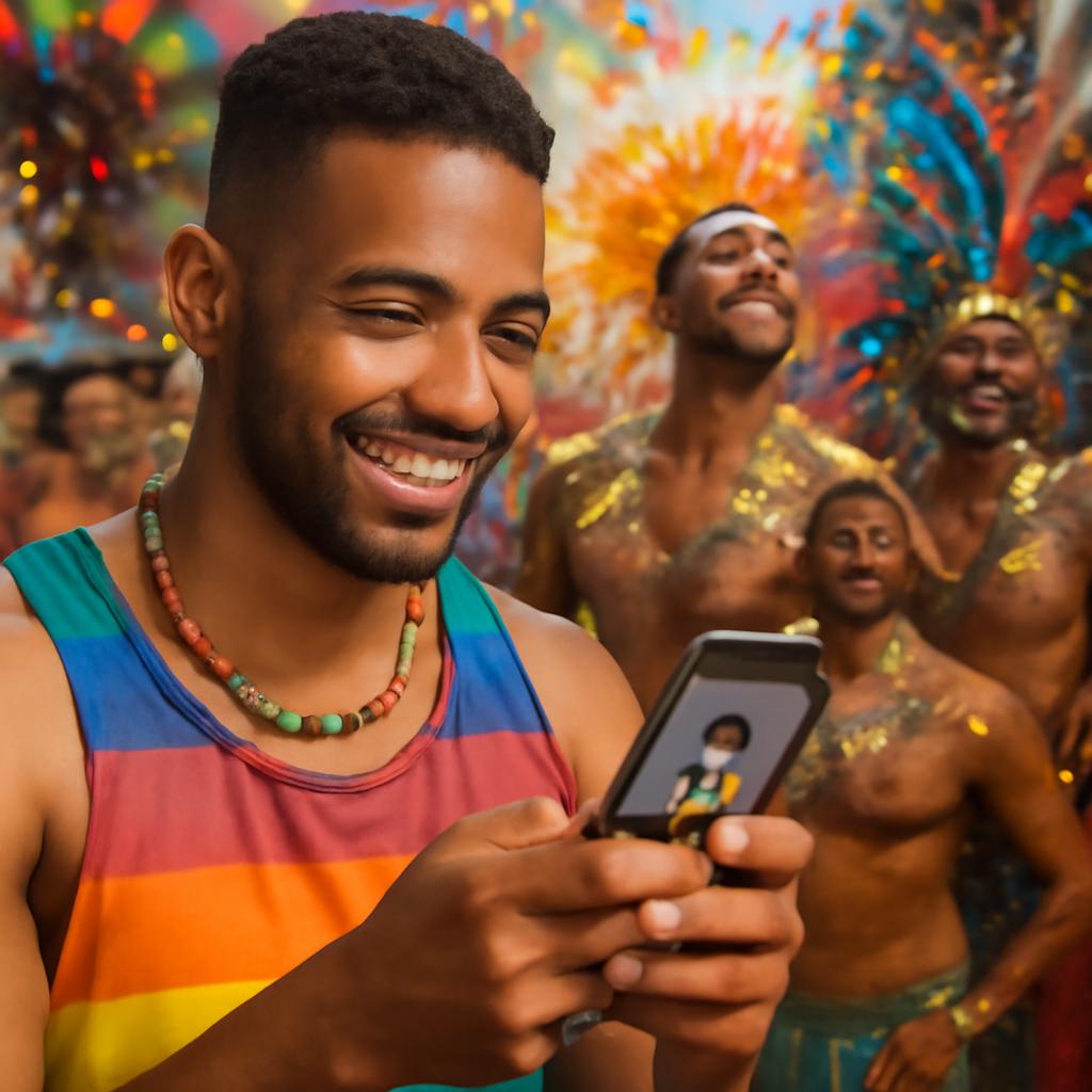 aplicativo amizade para fãs de festas de carnaval
