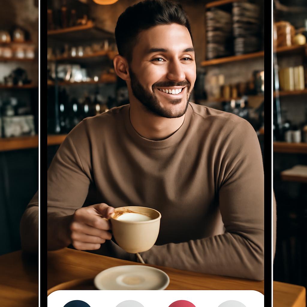 aplicativo amizade para fãs de café gourmet