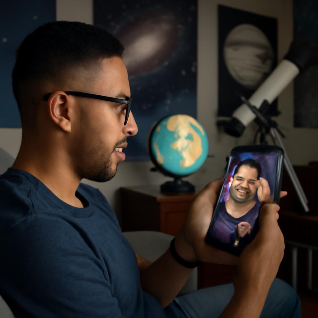 Aplicativo amizade para fãs de astronomia