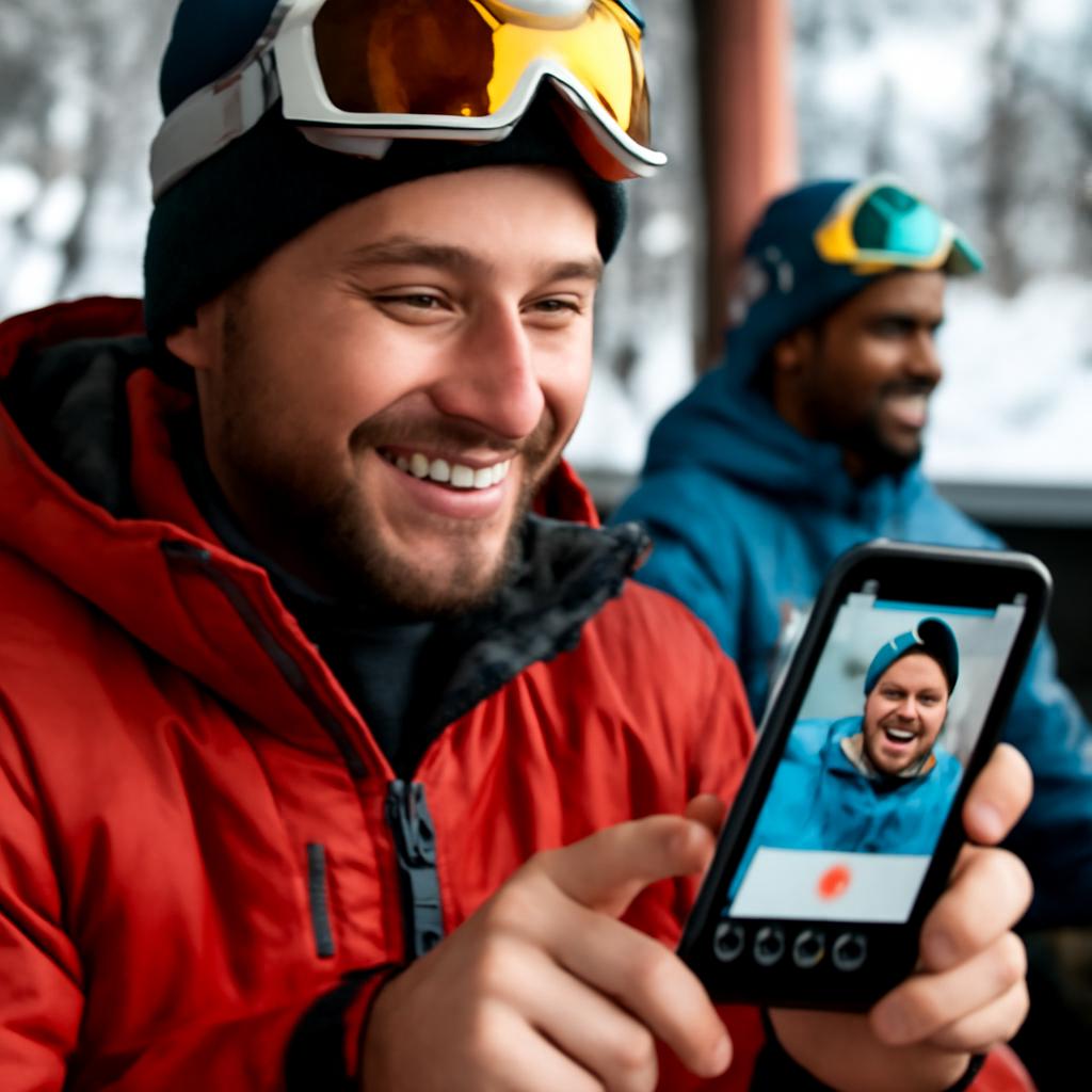 aplicativo amizade para praticantes de esportes de inverno