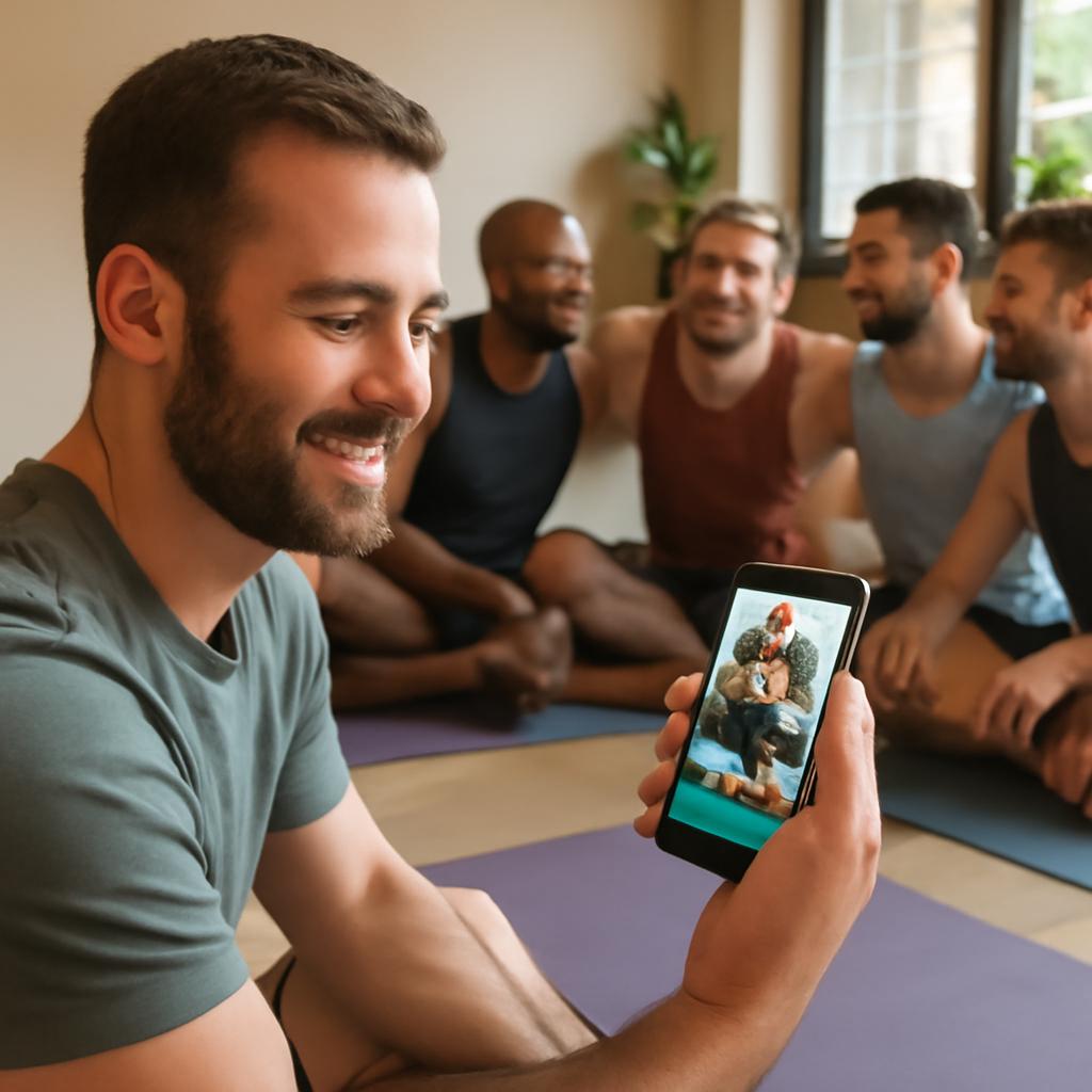 aplicativo amizade para praticantes de yoga em grupo