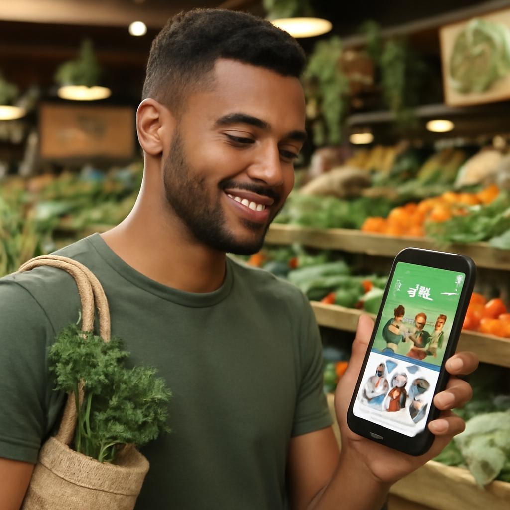 aplicativo amizade para consumidores orgânicos