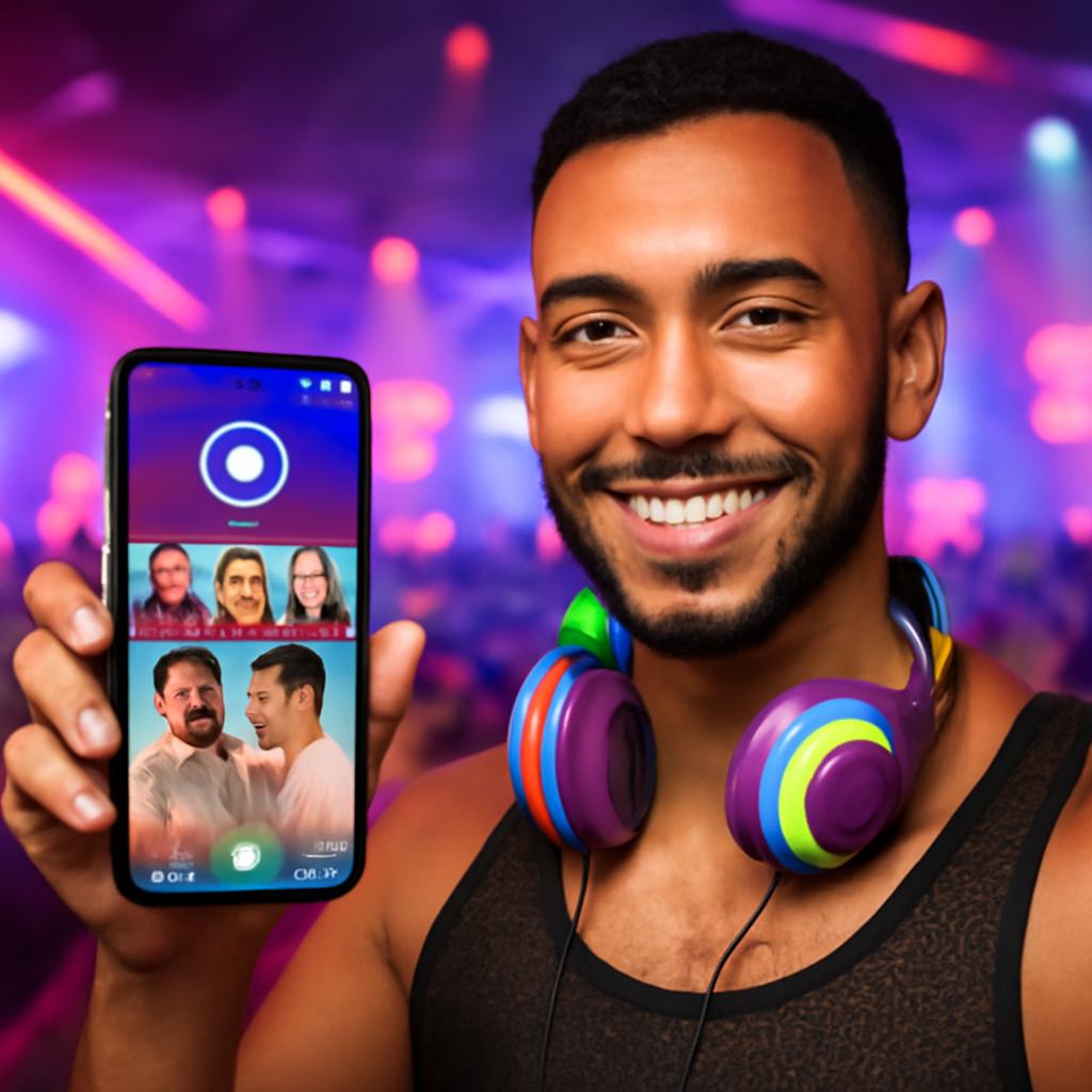 aplicativo amizade para fãs de música eletrônica