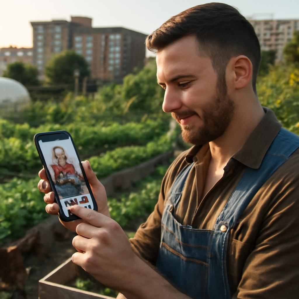 app amizade para moradores de fazenda urbana