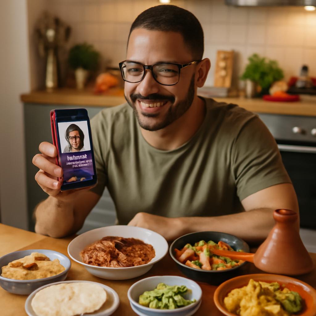apps para amizade por culinária internacional