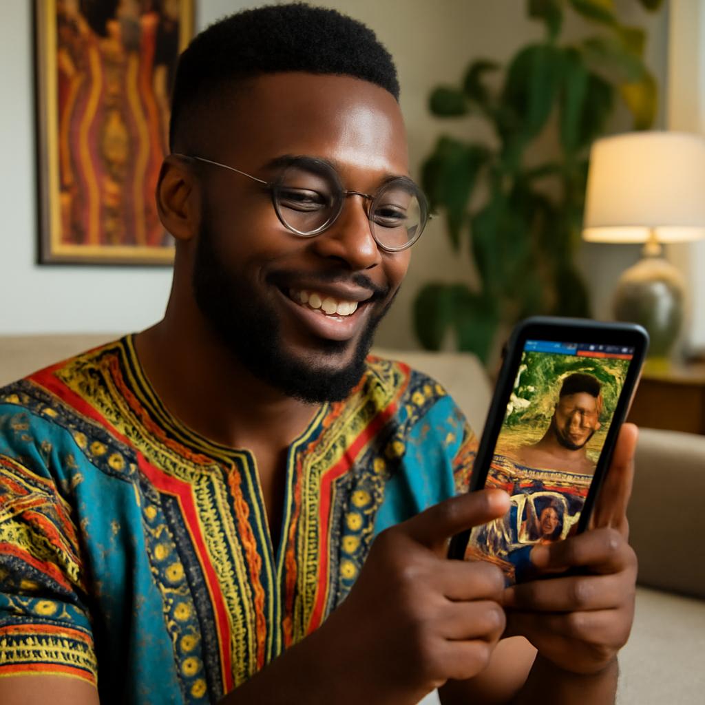 app amizade para fãs de cultura africana