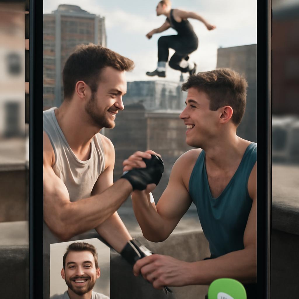 aplicativo amizade para praticantes de parkour urbano