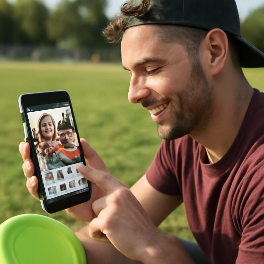 app amizade para jogadores de frisbee