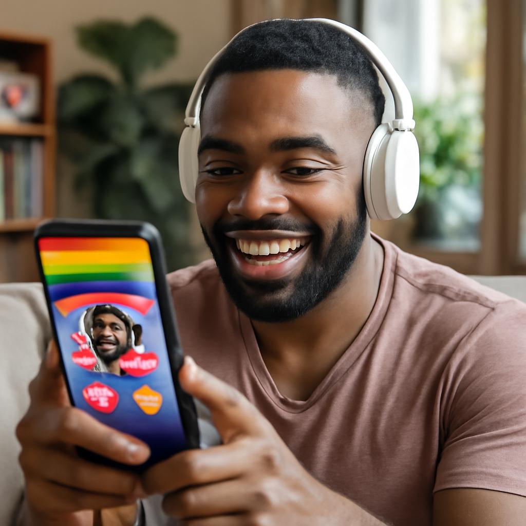 aplicativo amizade para fãs de streaming de música