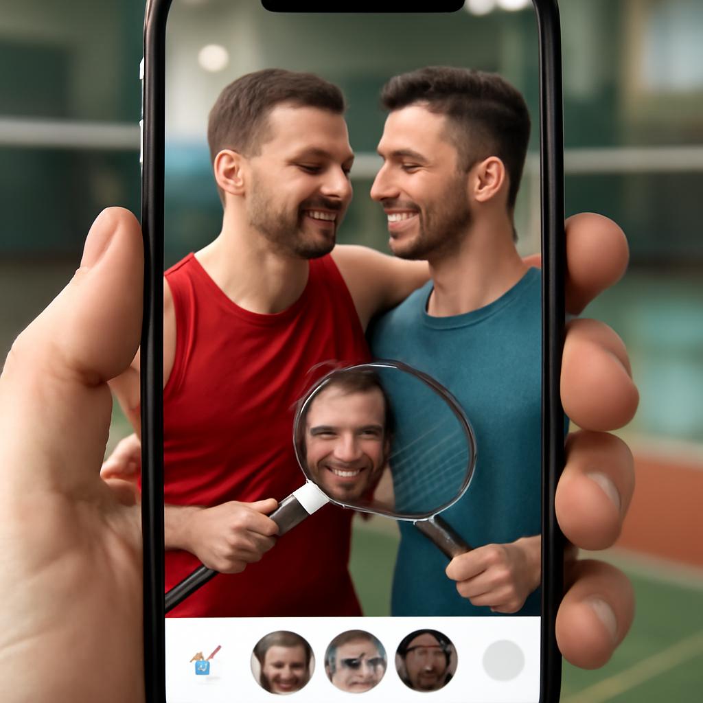 app amizade para praticantes de badminton