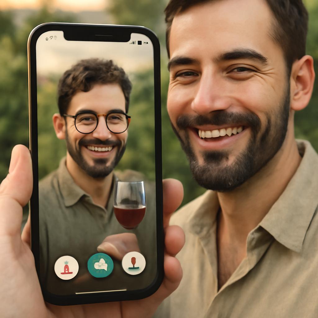 app amizade para amantes de vinho biodinâmico