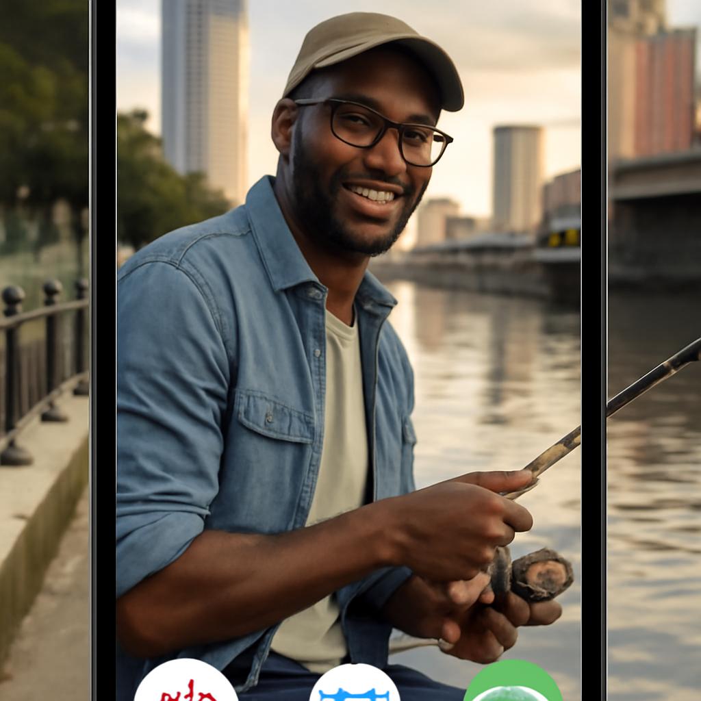 app amizade para pescadores urbanos
