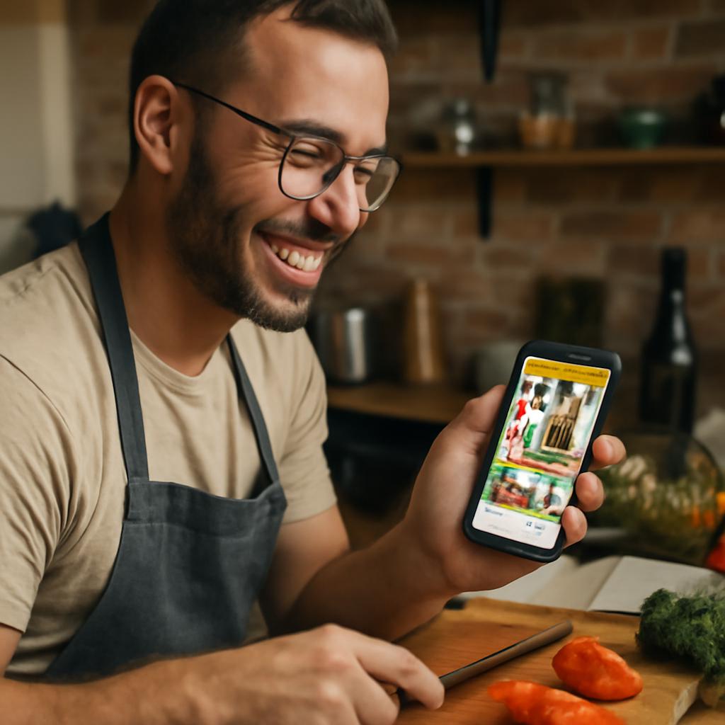 apps de amizade para quem cozinha