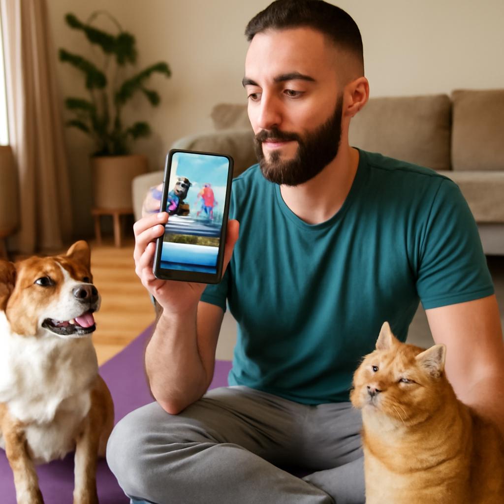 aplicativo amizade para praticantes de yoga com pets