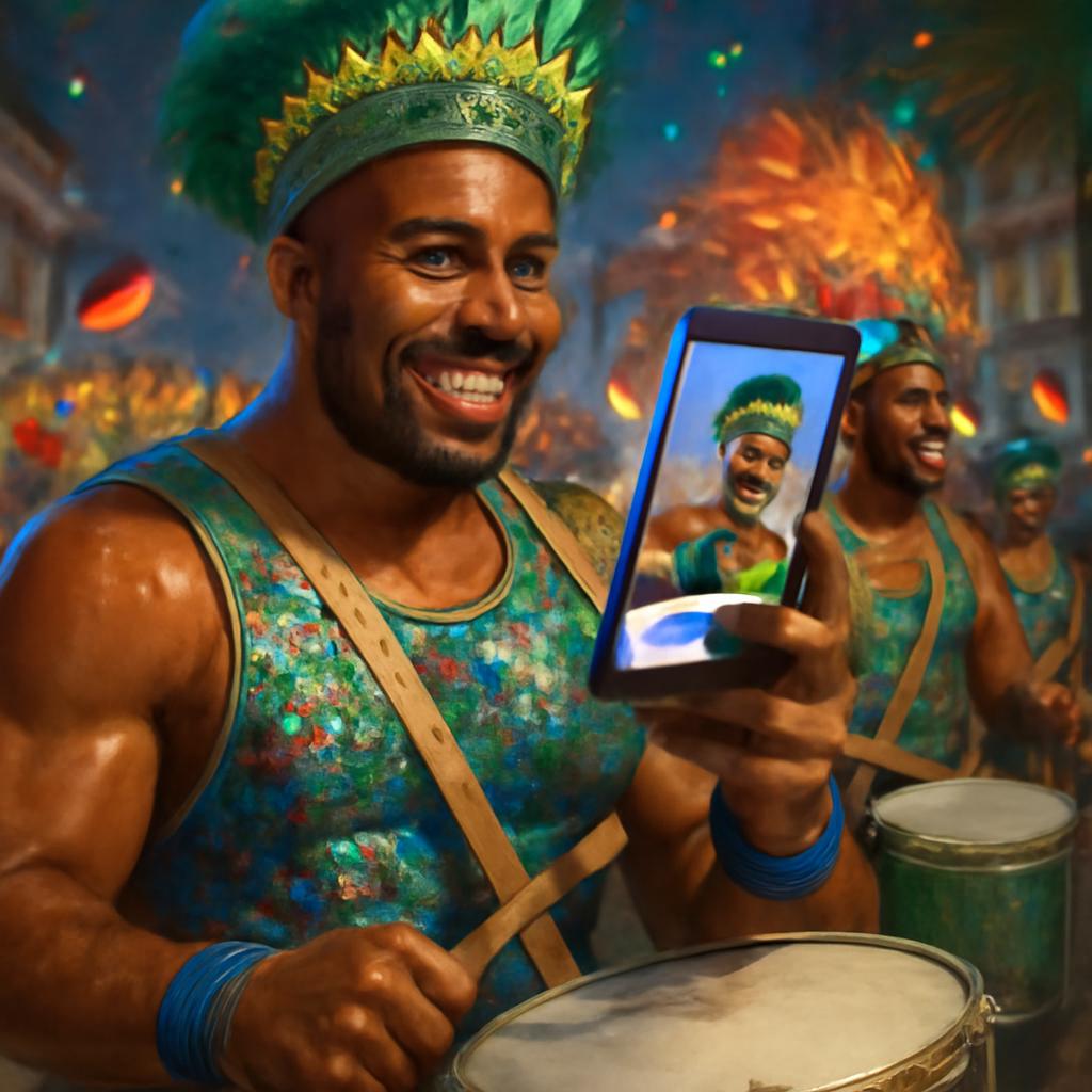 aplicativo amizade para fãs de bateria de escola de samba