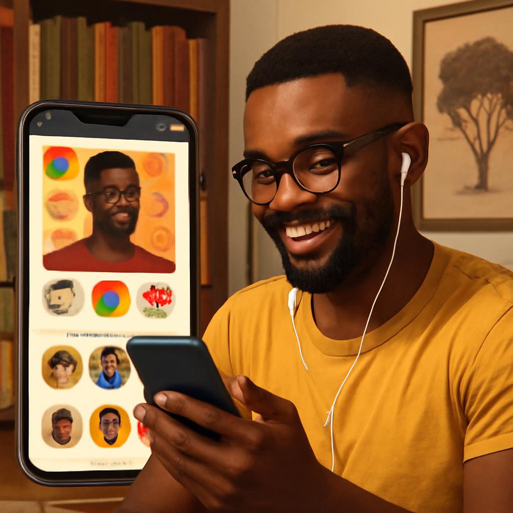 app amizade para fãs de literatura africana